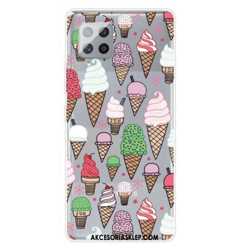 Etui do Samsung Galaxy A42 5G Lody Śmietankowe