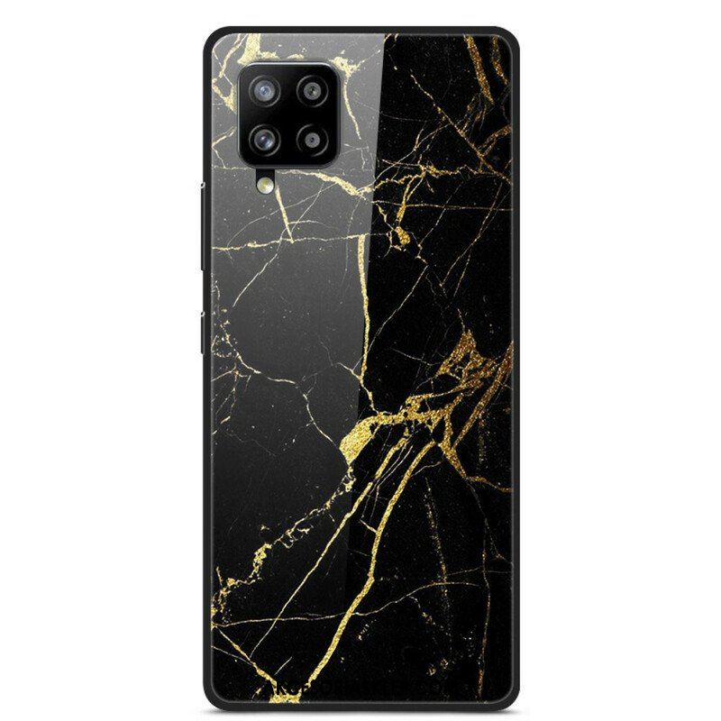 Etui do Samsung Galaxy A42 5G Szkło Hartowane Supreme Marble