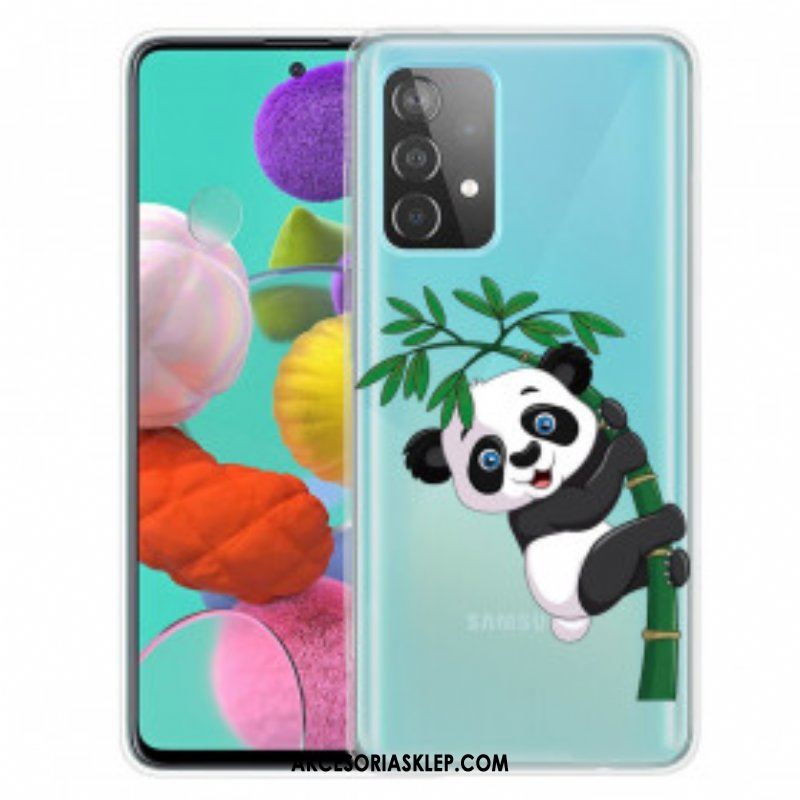 Etui do Samsung Galaxy A52 4G / A52 5G / A52s 5G Panda Na Bambusie