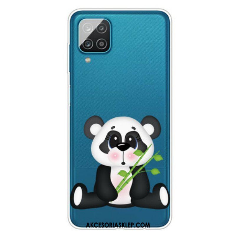 Etui do Samsung Galaxy M12 / A12 Bezszwowa Smutna Panda