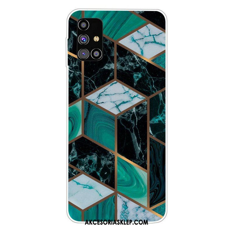 Etui do Samsung Galaxy M51 Geometryczny Marmur