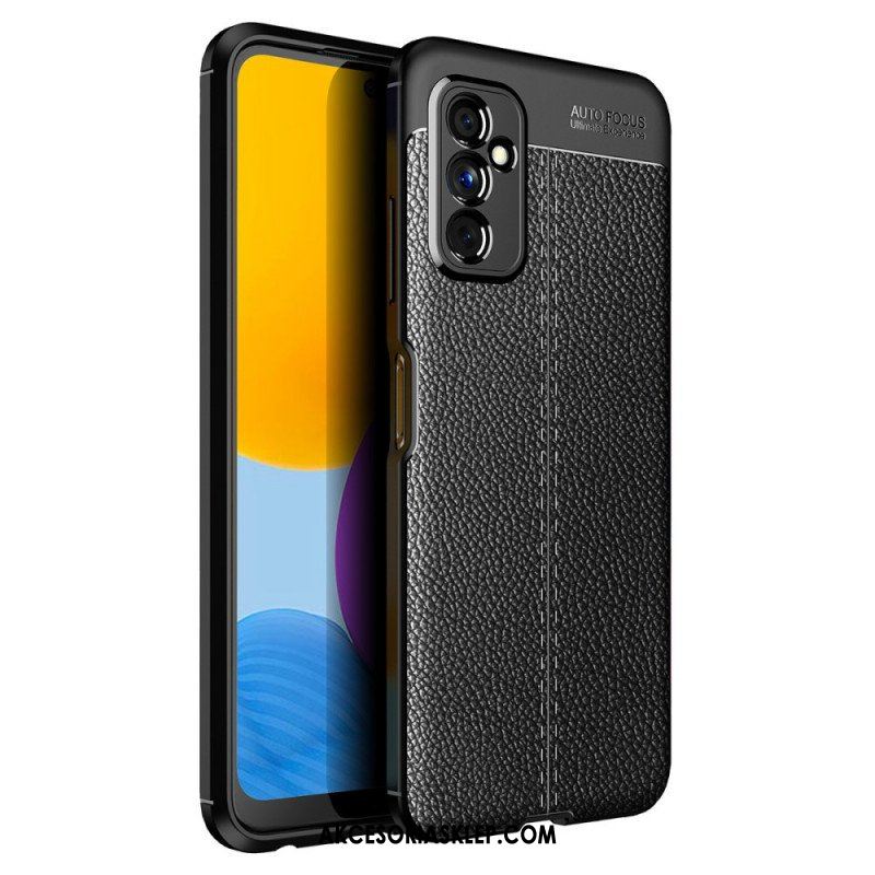 Etui do Samsung Galaxy M52 5G Efekt Skóry Liczi Z Podwójną Linią