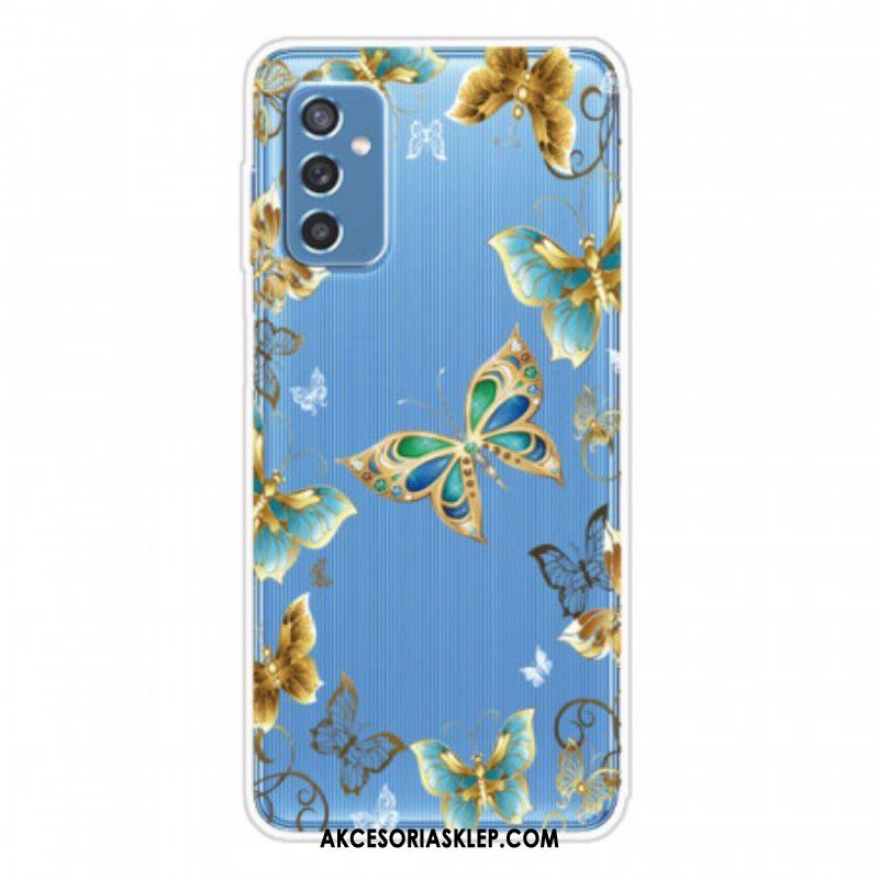 Etui do Samsung Galaxy M52 5G Łańcuszek Motylkowy