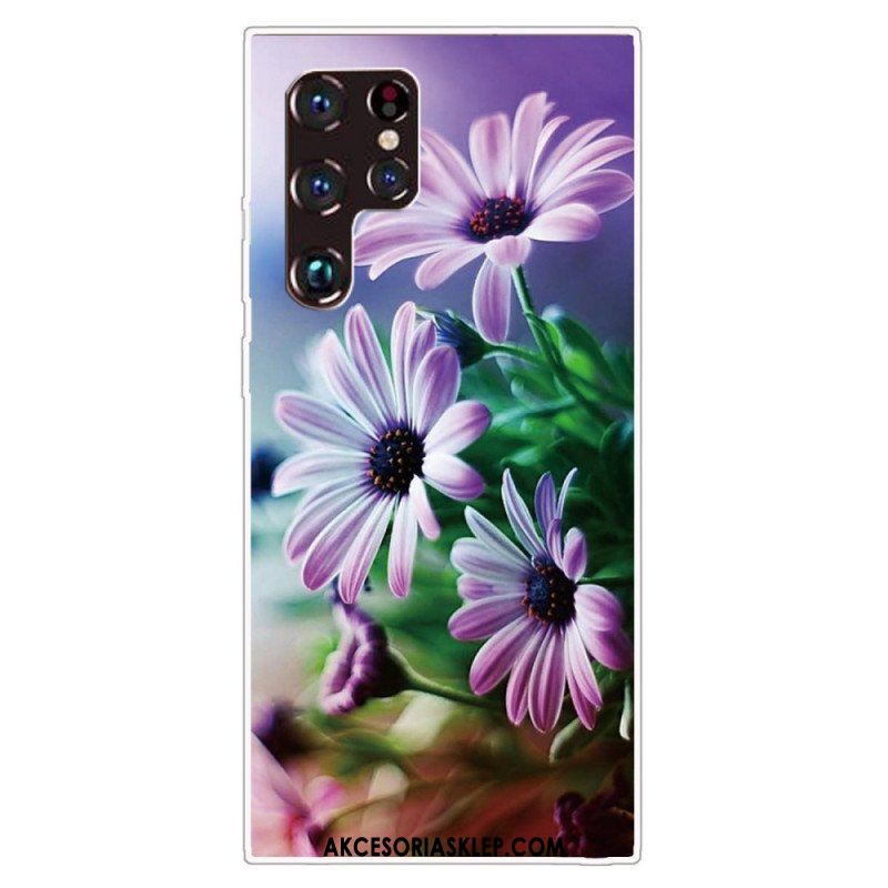 Etui do Samsung Galaxy S22 Ultra 5G Realistyczne Kwiaty