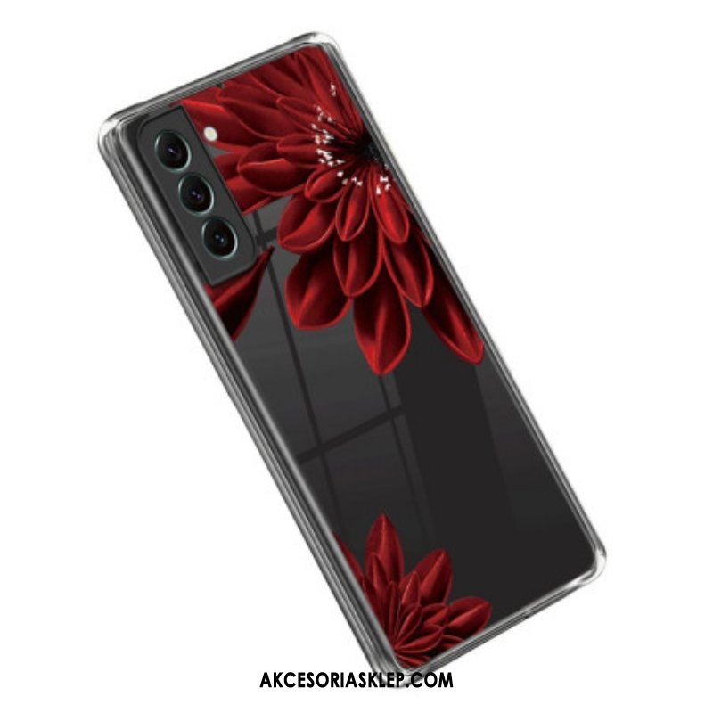 Etui do Samsung Galaxy S23 Plus 5G Bezszwowi Czerwoni Kwiaty