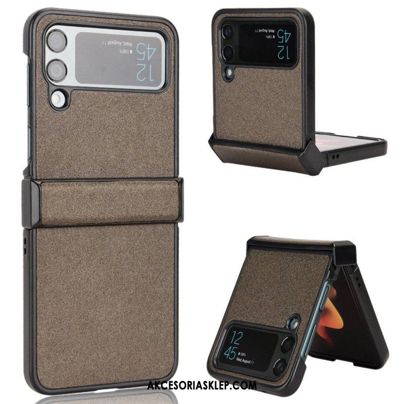 Etui do Samsung Galaxy Z Flip 4 Etui Folio Tekstura Z Efektem Matowym