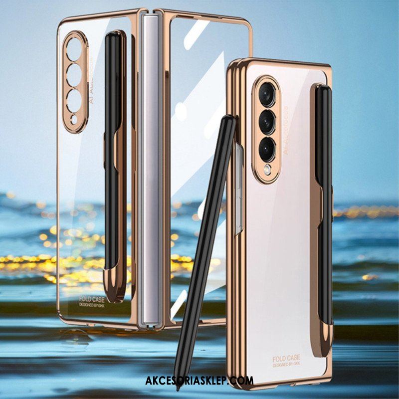 Etui do Samsung Galaxy Z Fold 3 5G Przezroczysty Z Uchwytem Na Rysik Gkk