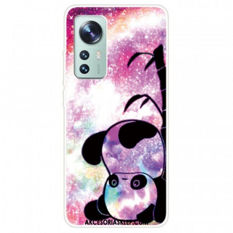 Etui do Xiaomi 12 Pro Silikonowa Panda Do Góry Nogami