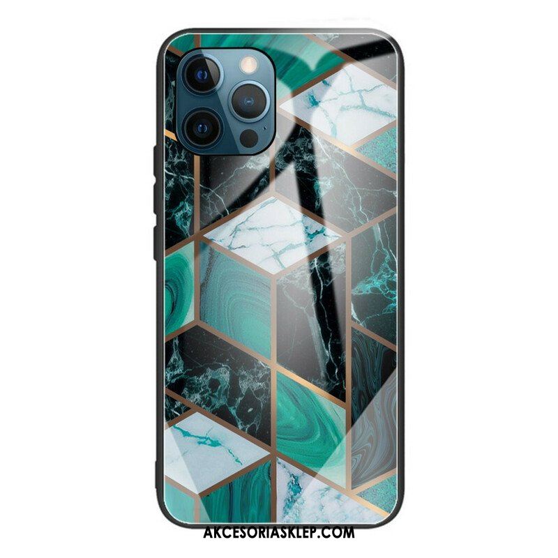 Etui do iPhone 13 Pro Max Geometria Marmurowe Szkło Hartowane