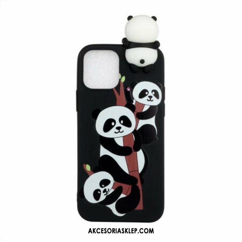 Etui do iPhone 13 Pro Max Pandy 3d Na Bambusie