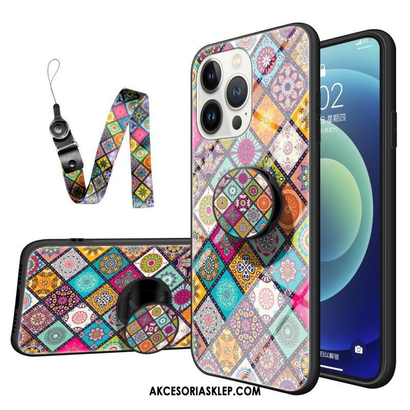 Etui do iPhone 15 Pro Patchwork