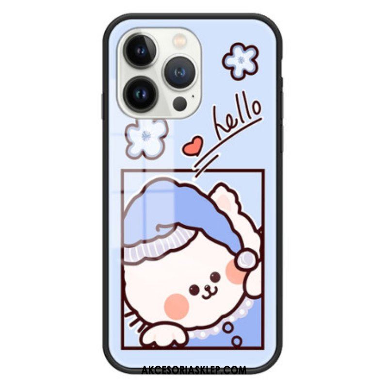 Etui do iPhone 15 Pro Szkło Hartowane Blue Cat