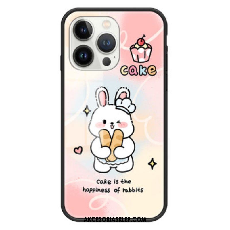 Etui do iPhone 15 Pro Szkło Hartowane Happy Rabbit