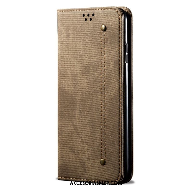 Flip Kotelot Samsung Galaxy A16 5g Tkanina Dżinsowa Etui Ochronne