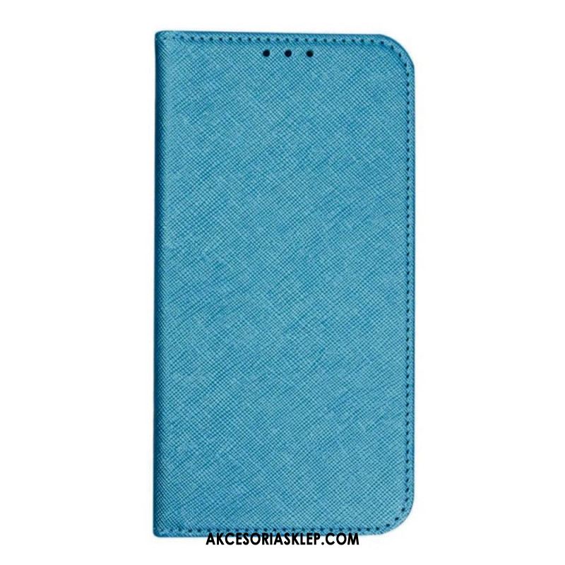 Flip Kotelot Xiaomi Redmi Note 13 Pro Plus 5g Tekstury Krzyżowe Etui Ochronne