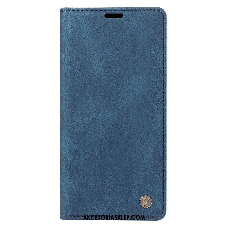 Flip Kotelot iPhone 16 Pro Max Efekt Zamszu Yikatu