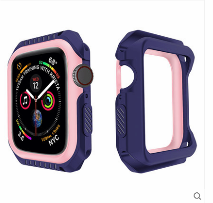 Futerał Apple Watch Series 1 Ochraniacz Silikonowe Granica Anti-fall Niebieski Pokrowce Kup