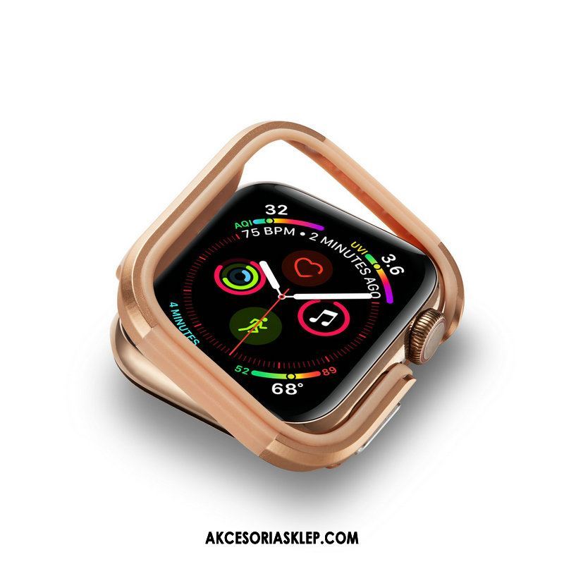 Futerał Apple Watch Series 4 Metal Granica Anti-fall Ochraniacz Złoto Etui Online