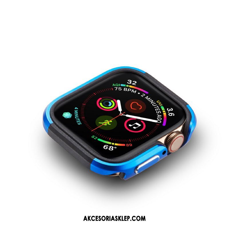 Futerał Apple Watch Series 4 Metal Pu Niebieski Anti-fall Nowy Etui Sprzedam