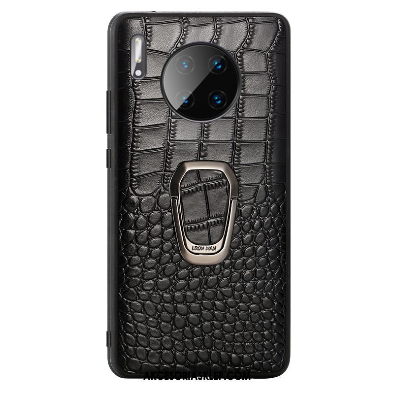 Futerał Huawei Mate 30 Pro Skórzany Futerał Miękki Czarny Anti-fall Biznes Etui Sklep