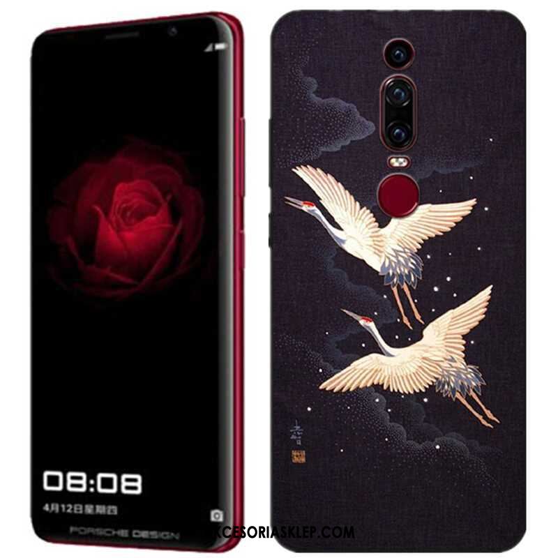 Futerał Huawei Mate Rs Telefon Komórkowy Trójwymiarowy Czarny Kolor Relief Obudowa Oferta