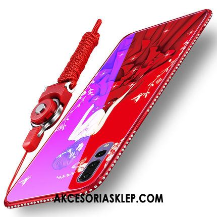 Futerał Huawei P20 Pro Szkło Rhinestone Silikonowe Telefon Komórkowy Czerwony Etui Online