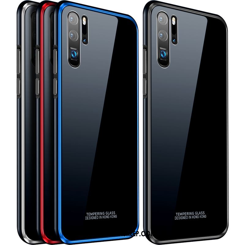 Futerał Huawei P30 Pro Luksusowy Cienkie Czerwony Granica Ochraniacz Pokrowce Tanie