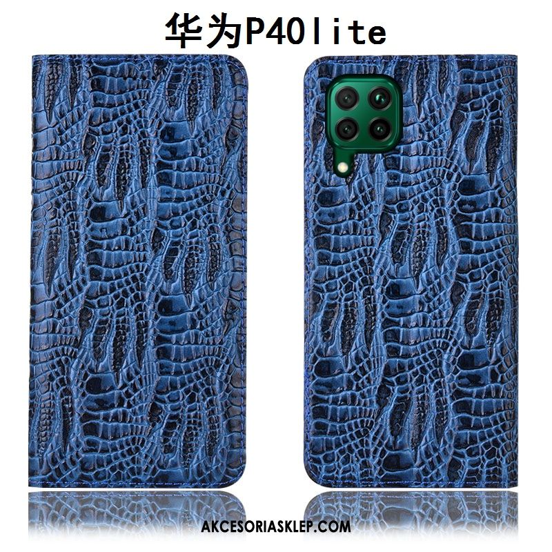 Futerał Huawei P40 Lite Niebieski All Inclusive Skórzany Futerał Telefon Komórkowy Ochraniacz Etui Sprzedam