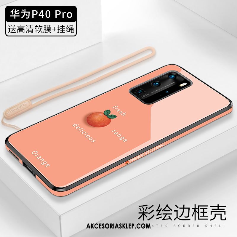 Futerał Huawei P40 Pro Wiatr Proste Purpurowy Anti-fall Czerwony Netto Etui Kupię