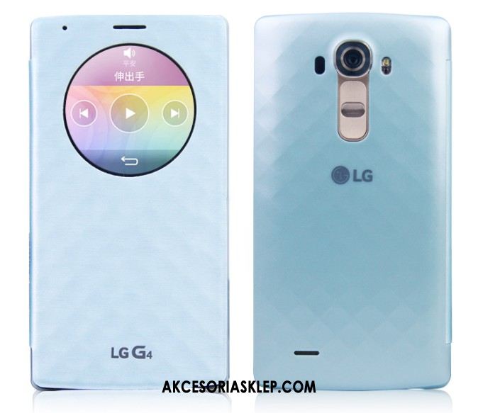 Futerał Lg G4 Niebieski Ochraniacz Skórzany Futerał Telefon Komórkowy Spoczynek Etui Online