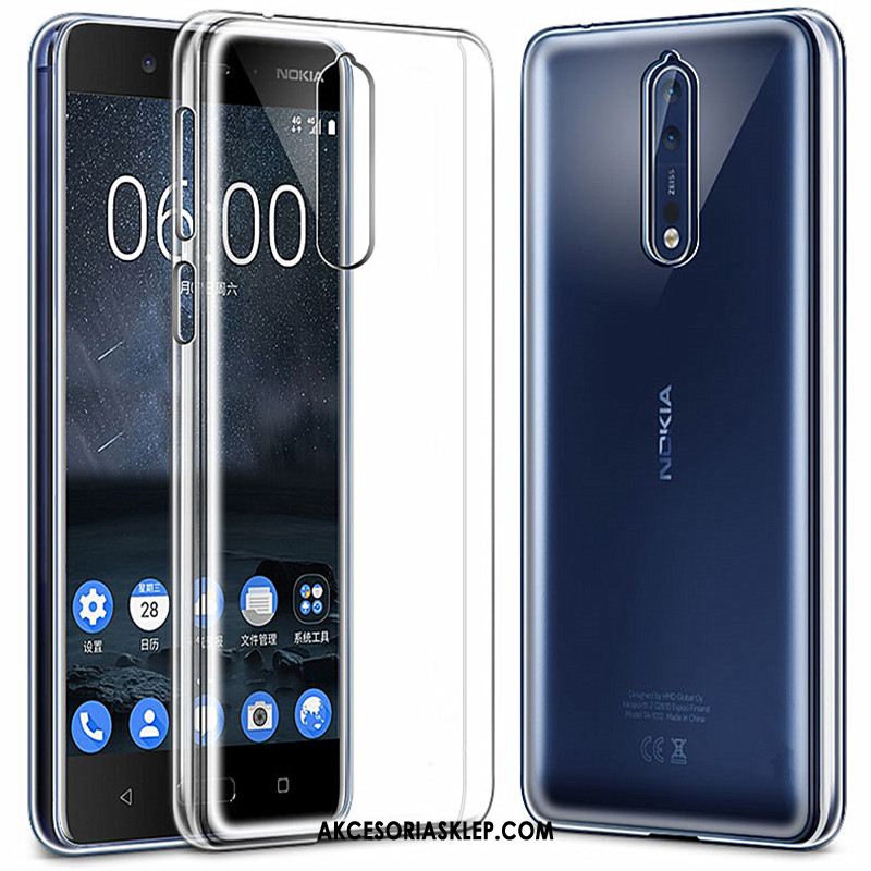 Futerał Nokia 8 Telefon Komórkowy Anti-fall Cienkie Ochraniacz Biały Obudowa Tanie