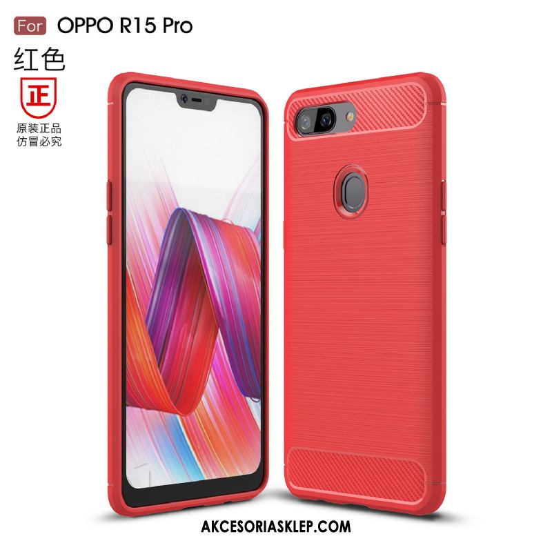 Futerał Oppo R15 Pro Anti-fall Ochraniacz Czerwony Silikonowe All Inclusive Pokrowce Oferta