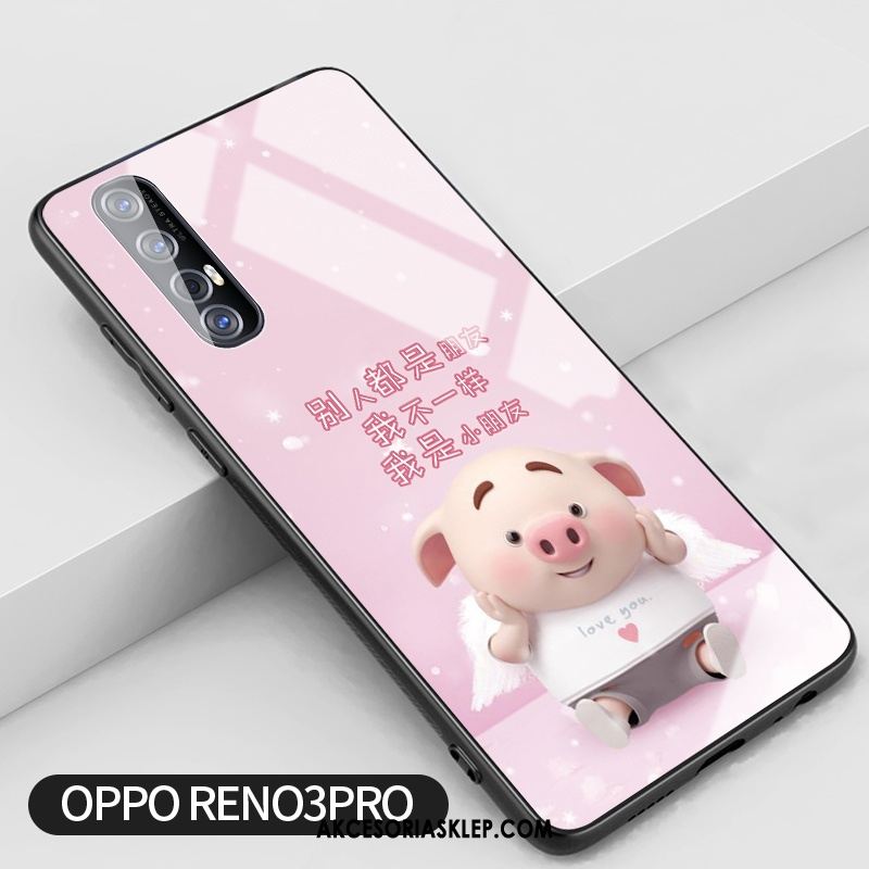 Futerał Oppo Reno 3 Pro Anti-fall Różowe Telefon Komórkowy Kwiaty Kreatywne Etui Oferta