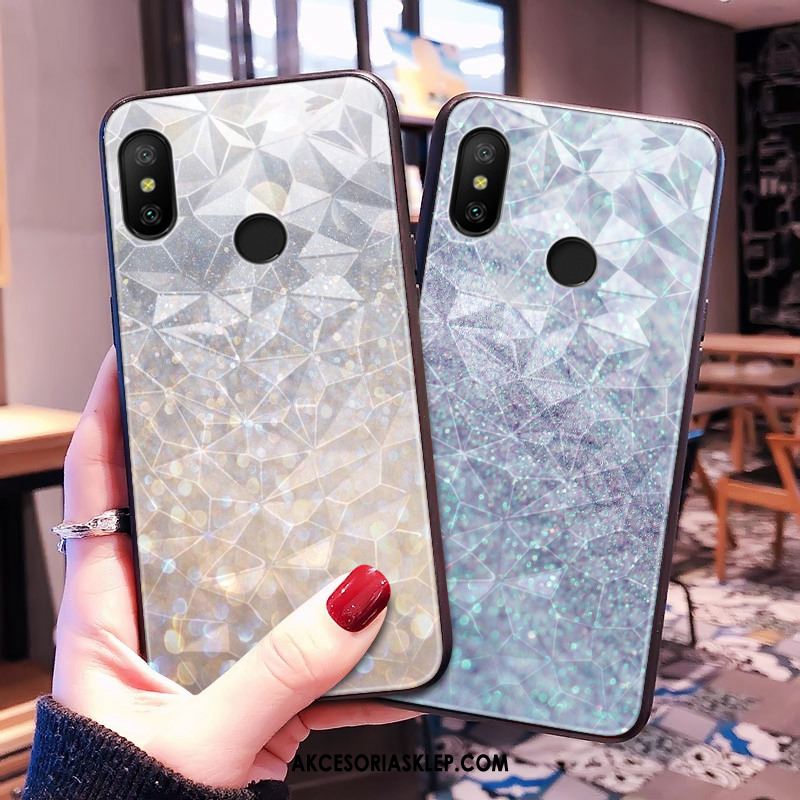 Futerał Redmi Note 6 Pro Srebro Kształt Diamentu Ochraniacz Telefon Komórkowy All Inclusive Etui Sprzedam