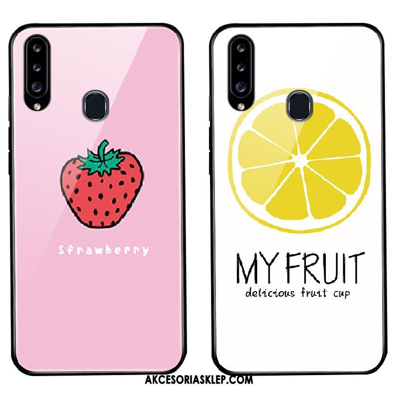 Futerał Samsung Galaxy A20s Świeży Piękny Różowe Silikonowe Gwiazda Etui Tanie