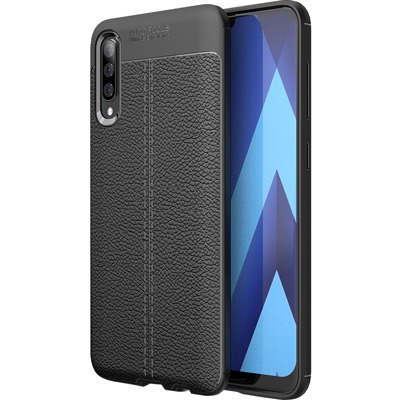 Futerał Samsung Galaxy A70 Silikonowe Anti-fall Czarny Osobowość Moda Etui Sklep