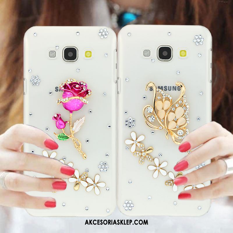 Futerał Samsung Galaxy A8 Tendencja Anti-fall Rhinestone Biały Gwiazda Pokrowce Oferta