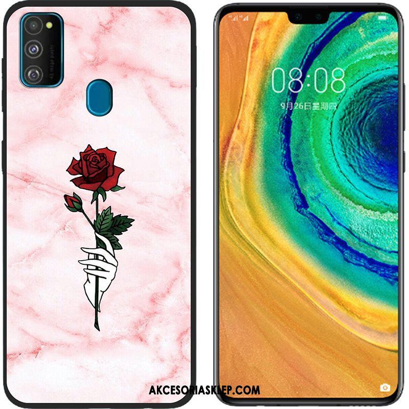 Futerał Samsung Galaxy M30s Silikonowe Kreskówka Telefon Komórkowy Różowe Płótno Etui Na Sprzedaż