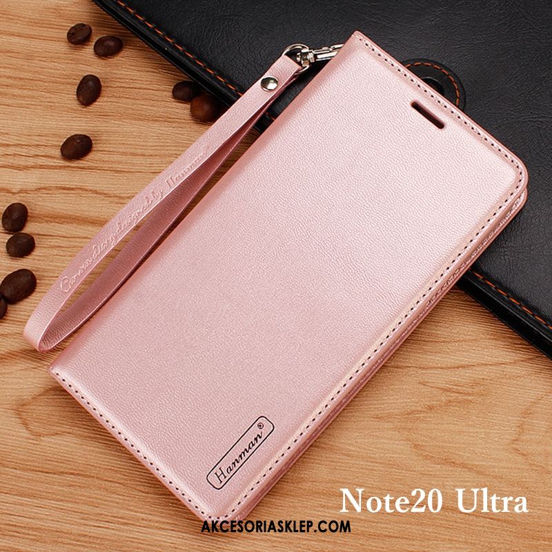 Futerał Samsung Galaxy Note20 Ultra Klapa Gwiazda Portfel Telefon Komórkowy Różowe Obudowa Na Sprzedaż