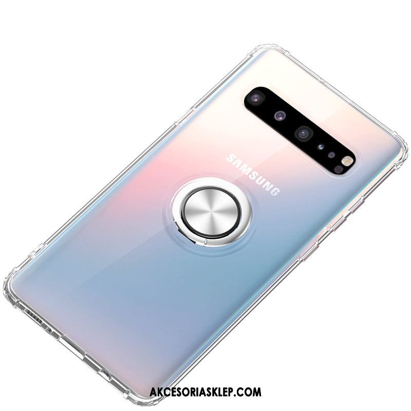 Futerał Samsung Galaxy S10 5g Klamra Balon Ring Wspornik Biały Etui Tanie