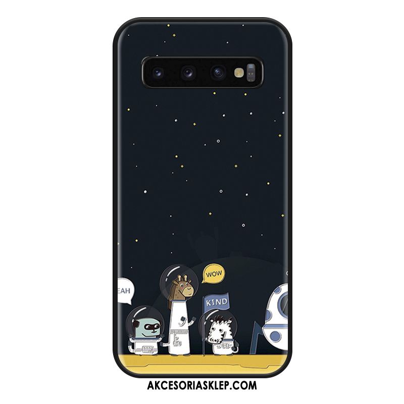 Futerał Samsung Galaxy S10+ Gwiazda Silikonowe Niebieski Anti-fall Proste Pokrowce Tanie
