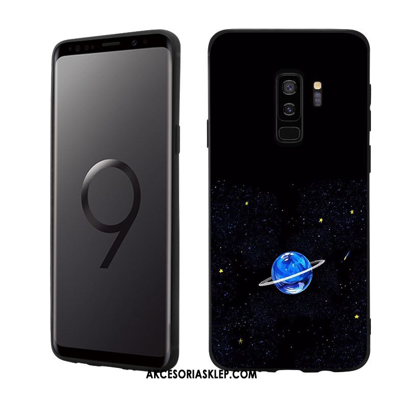 Futerał Samsung Galaxy S9+ Telefon Komórkowy Planeta Proste Czarny Miękki Obudowa Na Sprzedaż