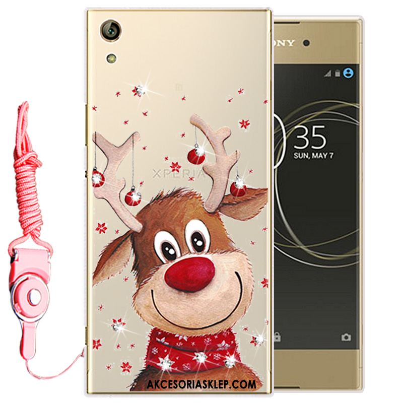 Futerał Sony Xperia L1 Biały Miękki Ochraniacz Rhinestone Silikonowe Tanie