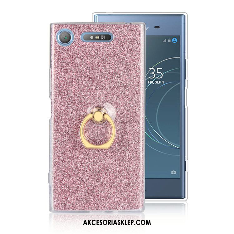 Futerał Sony Xperia Xz1 All Inclusive Miękki Ring Różowe Anti-fall Dyskont