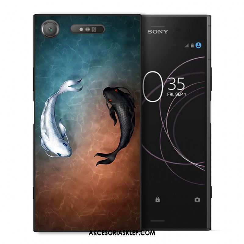 Futerał Sony Xperia Xz1 Czarny Osobowość All Inclusive Telefon Komórkowy Anti-fall Obudowa Kup