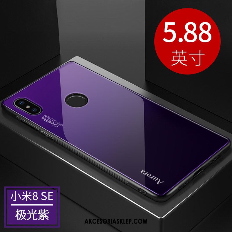 Futerał Xiaomi Mi 8 Se Anti-fall Czerwony Netto Purpurowy Cienkie All Inclusive Obudowa Tanie