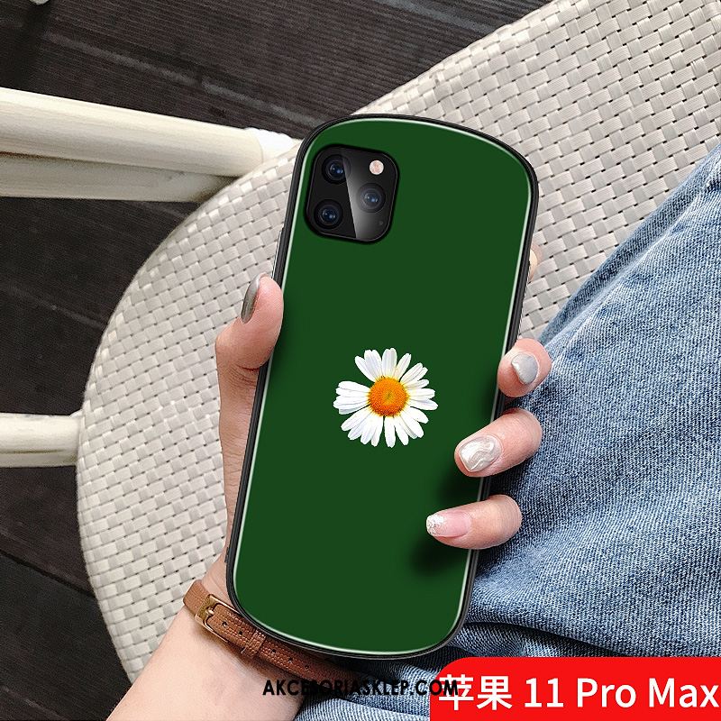 Futerał iPhone 11 Pro Max Zielony Mały Kreatywne Osobowość Stokrotka Etui Oferta