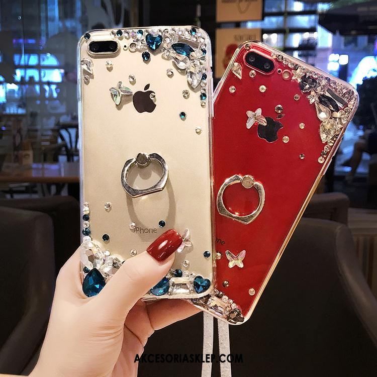 Futerał iPhone 7 Plus Telefon Komórkowy Rhinestone Luksusowy Wisząca Szyja Anti-fall Etui Tanie