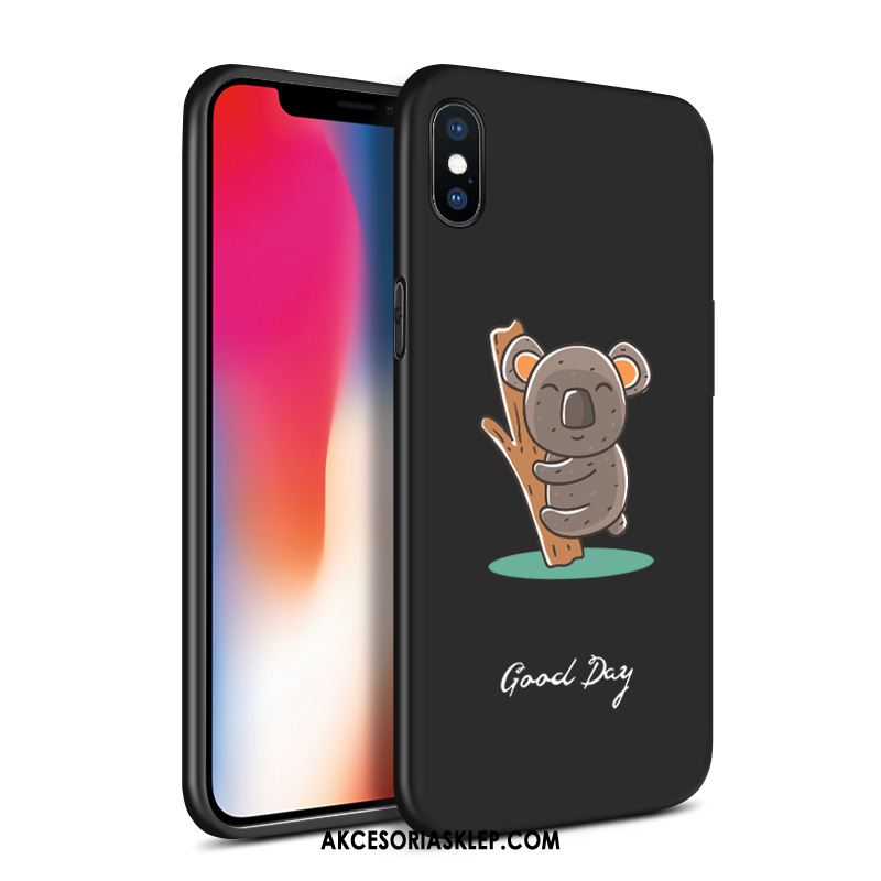 Futerał iPhone X Miękki Czarny Cienkie All Inclusive Nubuku Obudowa Sklep