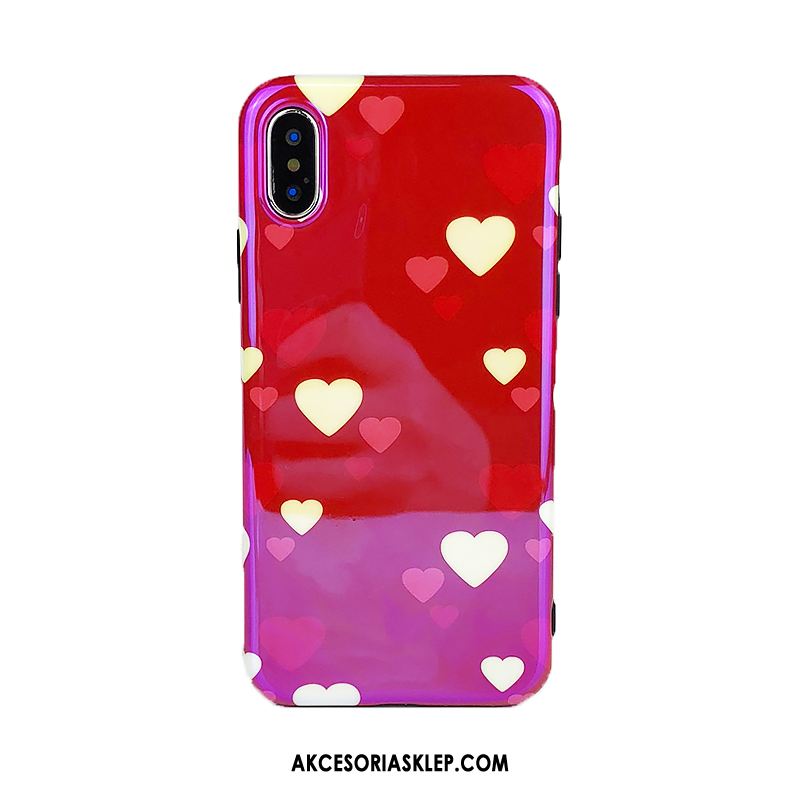 Futerał iPhone Xs Max Anti-fall Zakochani Czerwony Silikonowe Kreatywne Obudowa Sprzedam